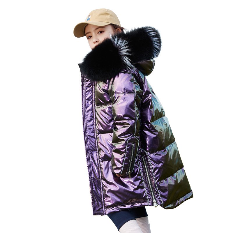 Children Girls Long Coat Winter Children Wear Thick Coat