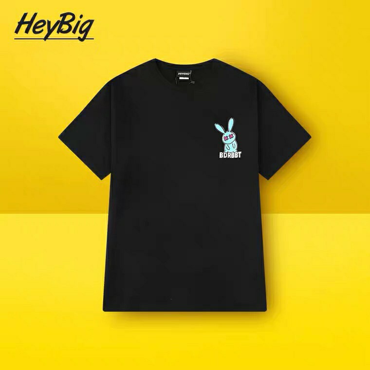 Áo thun tay lỡ HeyBig phông Unisex nam nữ chất liệu Cotton 100% oversize form rộng Hình thỏ Tay chơi