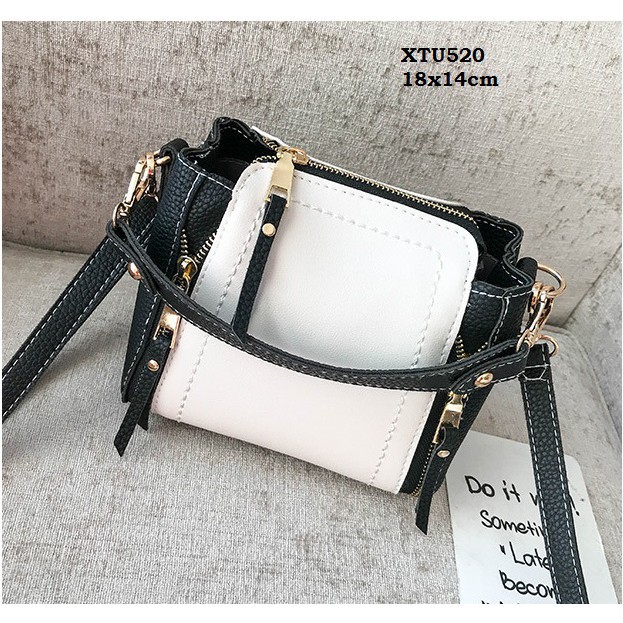 [Siêu Rẻ] XTU520 Túi đeo chéo da chần phong cách Hàn Quốc | BigBuy360 - bigbuy360.vn