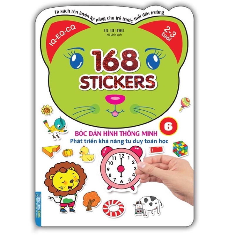 [Mã LIFEMALL995 giảm 10% đơn 99K] Sách.__.168 Stickers Bóc Dán Hình Thông Minh Phát Triển Khả Năng Tư Duy Toán Học 6