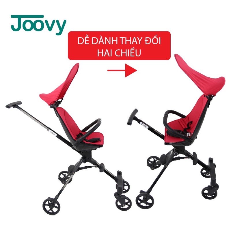 Xe đẩy du lịch gập gọn 2 chiều giảm xóc cao cấp Qatta S113 - Joovy - Xe đẩy đảo chiều