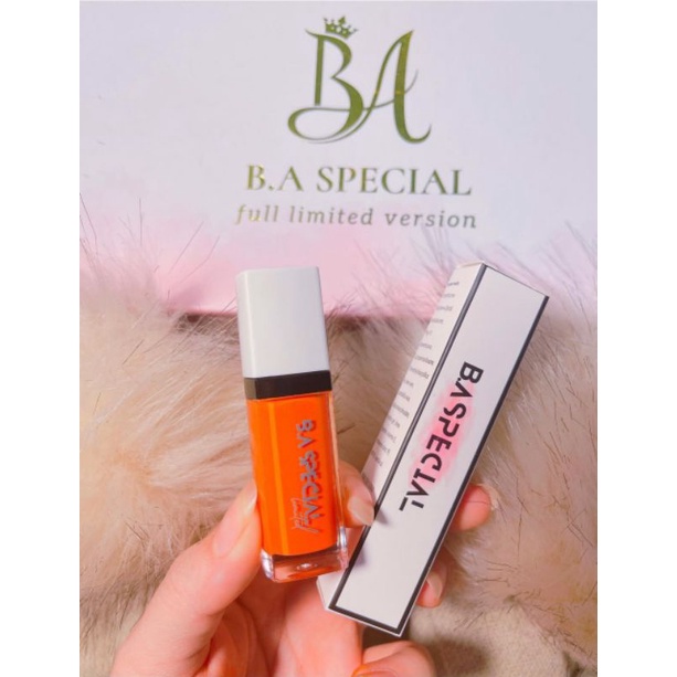 Loa Loa!   Son B.A Special Limited – Son Hữu Cơ Không Chì Siêu Lì – Màu Son Cam Tươi Sáng
