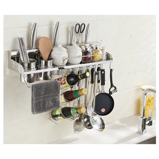 Giá inox 304 kệ treo đồ nha bếp tiện dụng Onlycook kích thước 60cm