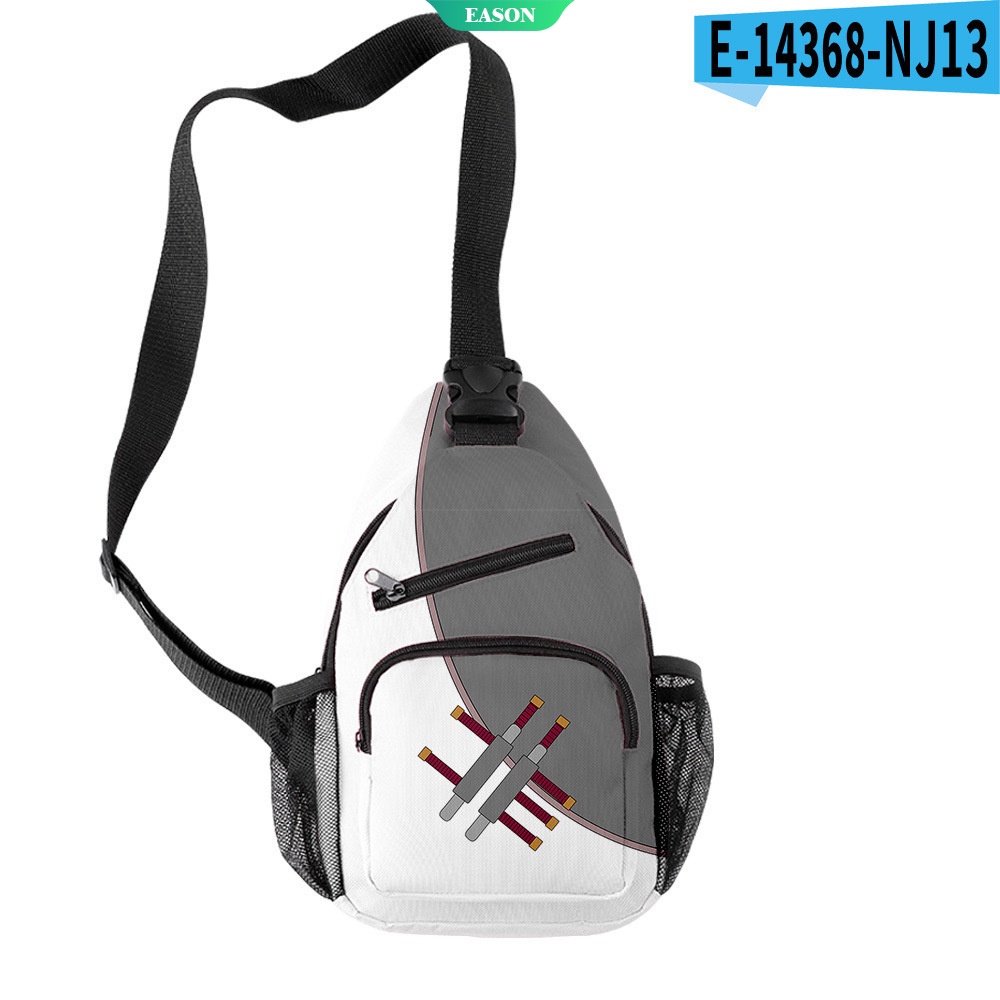 Túi Đeo Chéo Ngực Vải Oxford Chống Nước In Hình Naruto 3D Thời Trang Thể Thao Dành Cho Nam Nữ [Ướt]