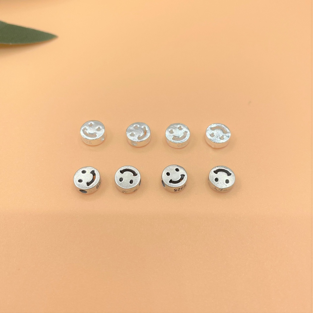 Charm nối hình mặt cười - Charm Bạc 925 - Mã CA780 CB048