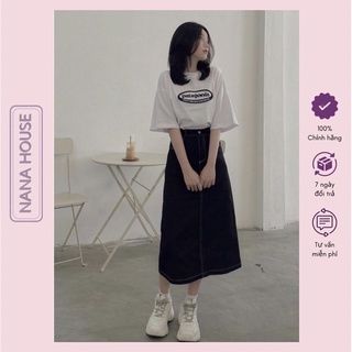 Chân Váy Jean Chỉ Nổi Ulzzang