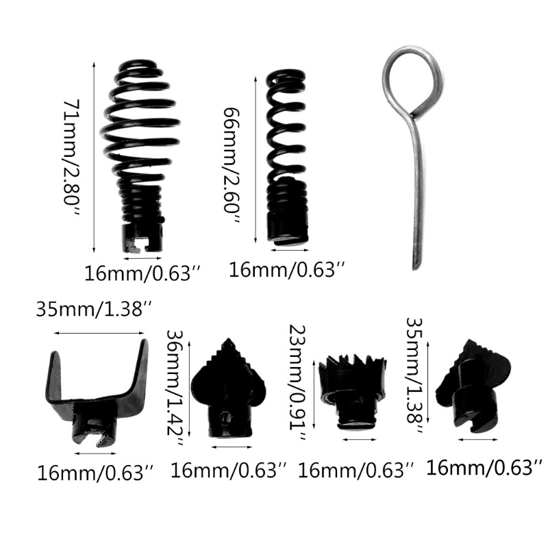 Set 7 Dụng Cụ Vệ Sinh Cống Thoát Nước 16mm Dred