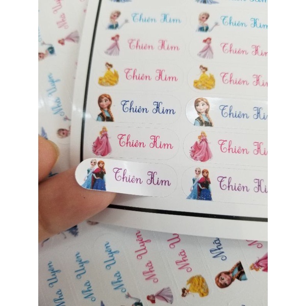 150 STICKER NGỘ NGHĨNH CHO BÉ YÊU, STICKER TÊN BÉ