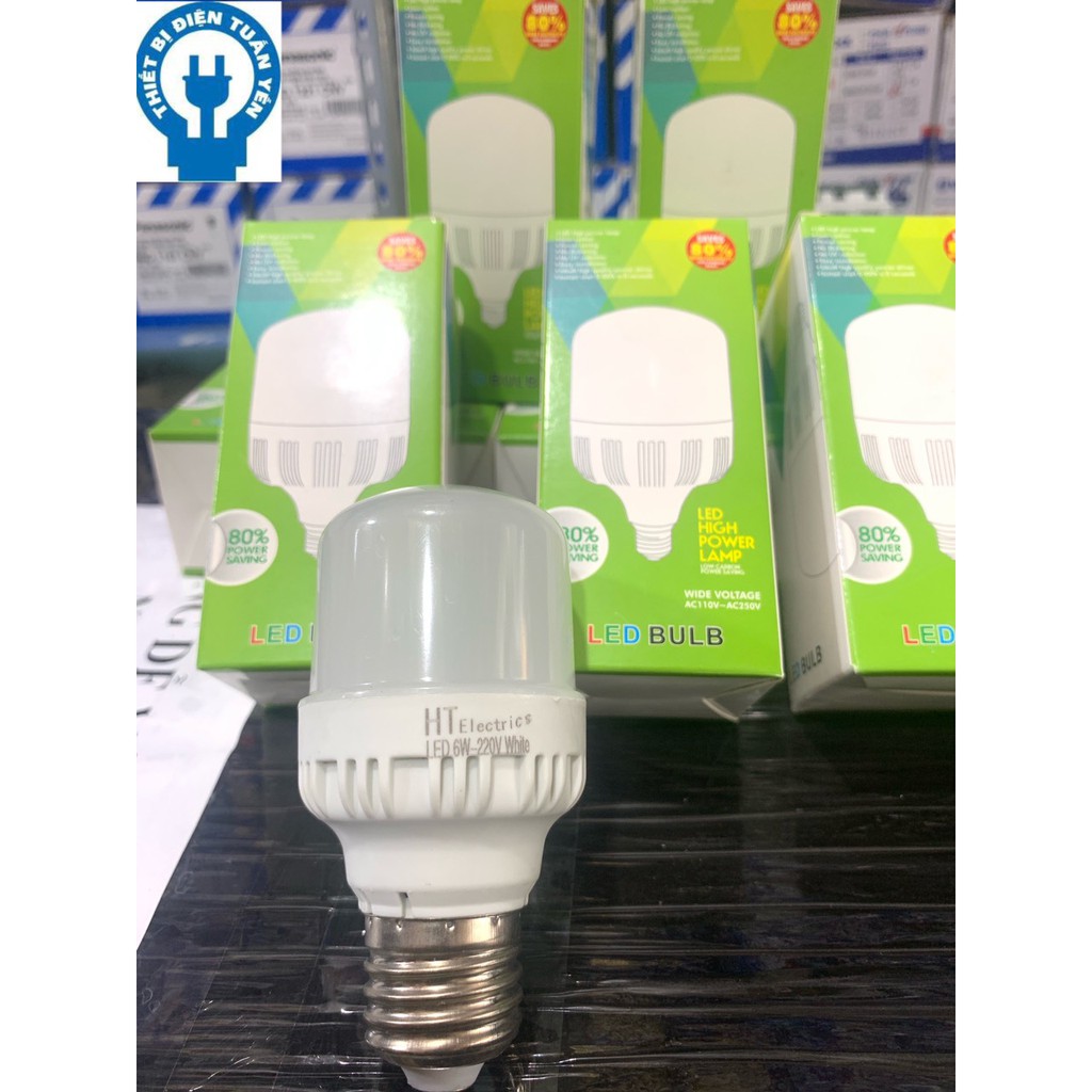 Bóng đèn Led trụ 6W bup trụ bulb siêu sáng tiết kiệm điện kín nước