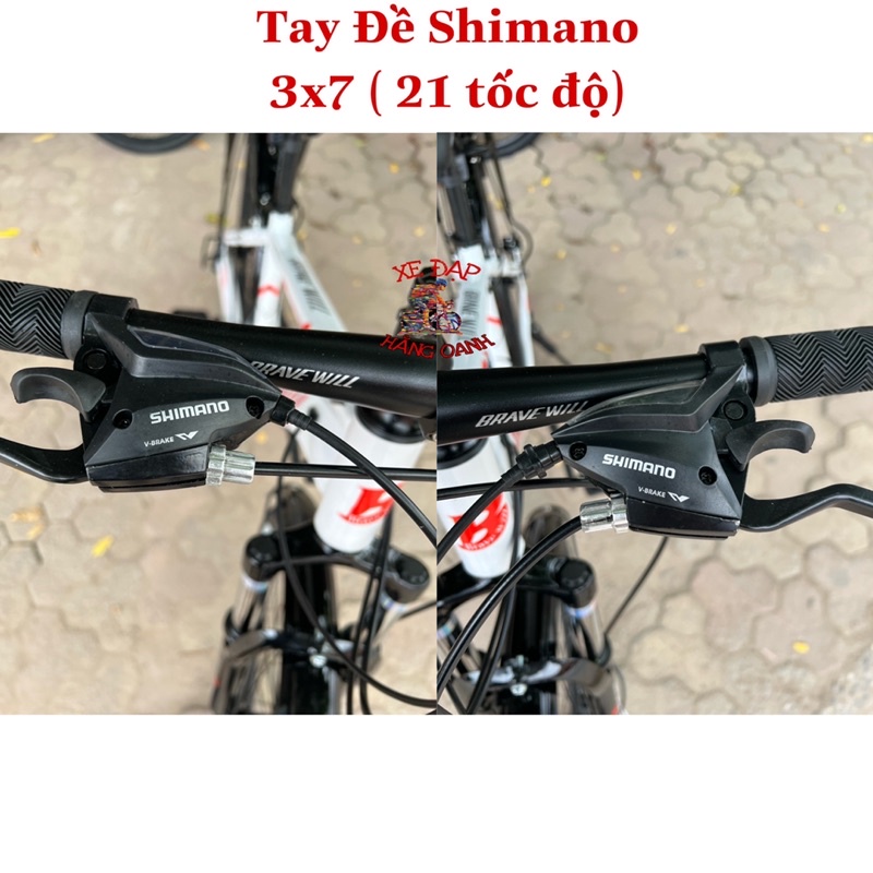 Xe đạp địa hình thể thao người lớn BRAVE WILL 24-26inch có đề SHIMANO mẫu mới 2022