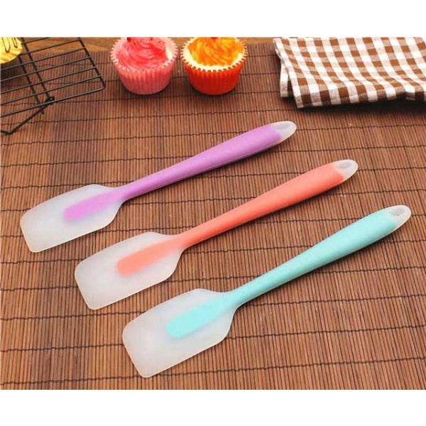 [Rẻ vô địch] [Siêu Sale] Spatula vét bột silicon đúc cán màu 21cm