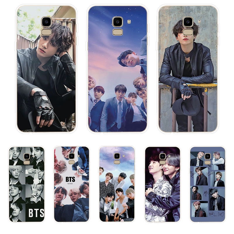 Ốp lưng Samsung Galaxy J2 Pro J4 J4+ J6 J6+ J8 2018 TPU mềm Case BTS
