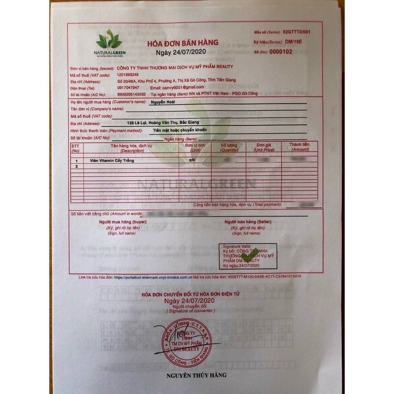 Lẻ 1 viên vitamin cấy trắng xanh