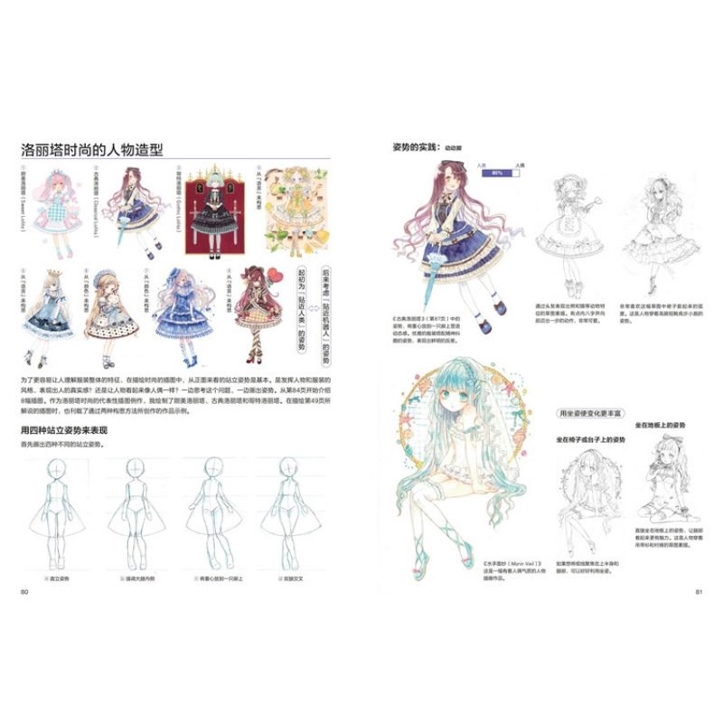 Tập tranh Dạy vẽ "Váy Áo LOLITA"