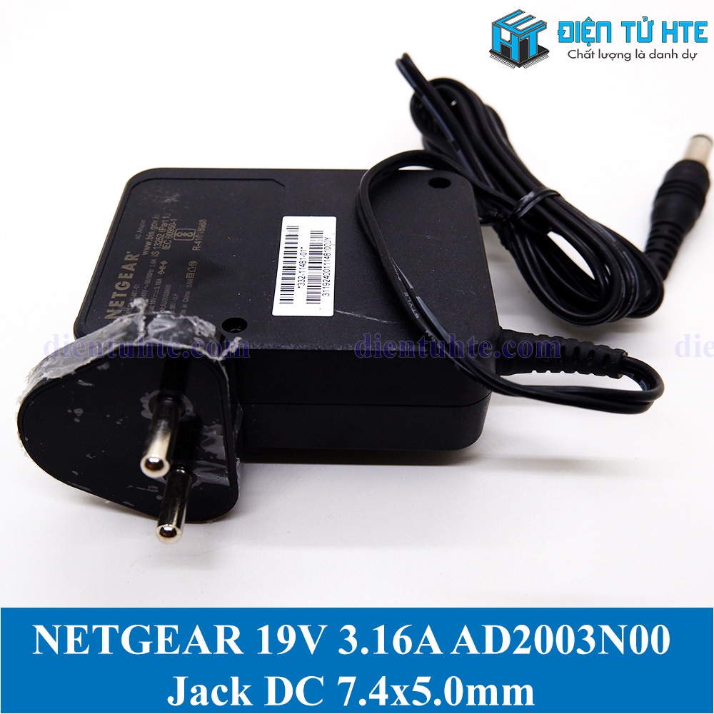 Adapter nguồn AC-DC NETGEAR 19V 3.16A AD2003N00 Jack DC 7.4x5.0mm