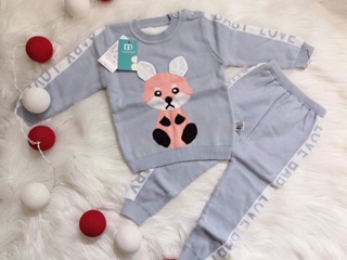 Bộ len xuất Hàn 2 lớp dày