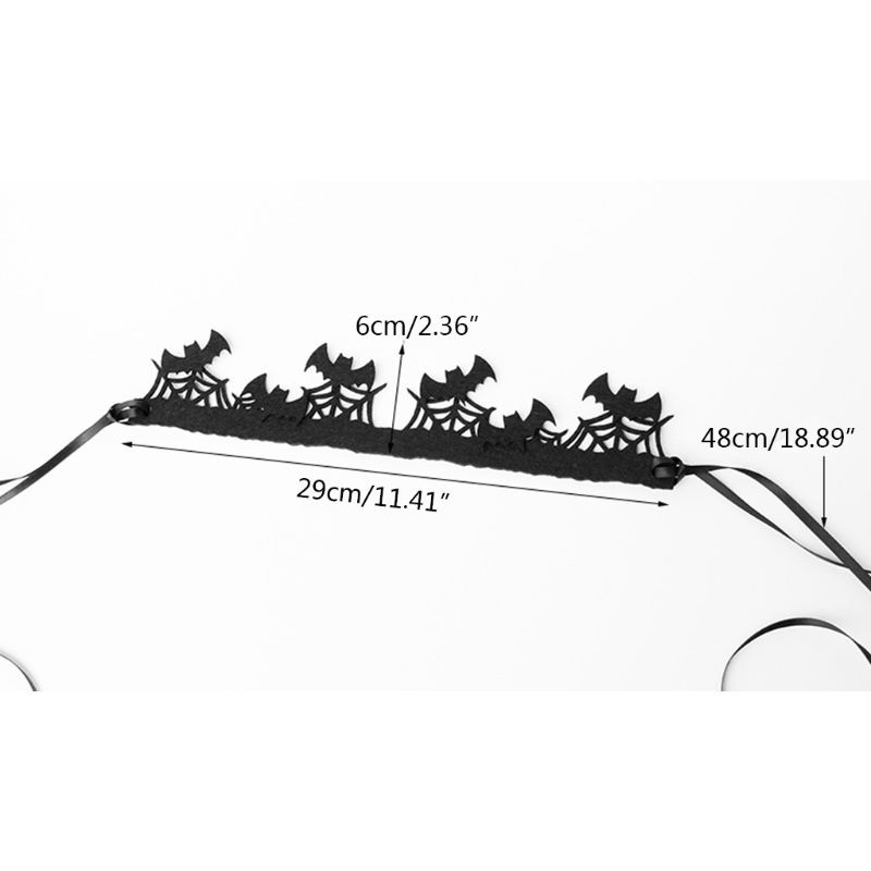Băng Đô Cài Tóc Hình Mạng Nhện Đen Co Giãn Dành Cho Nữ