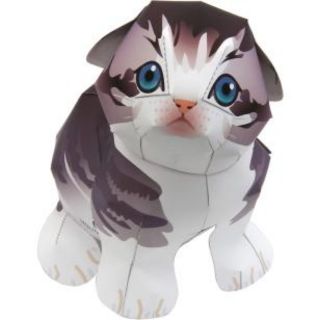 Mô hình giấy Động Vật mèo tai cụp