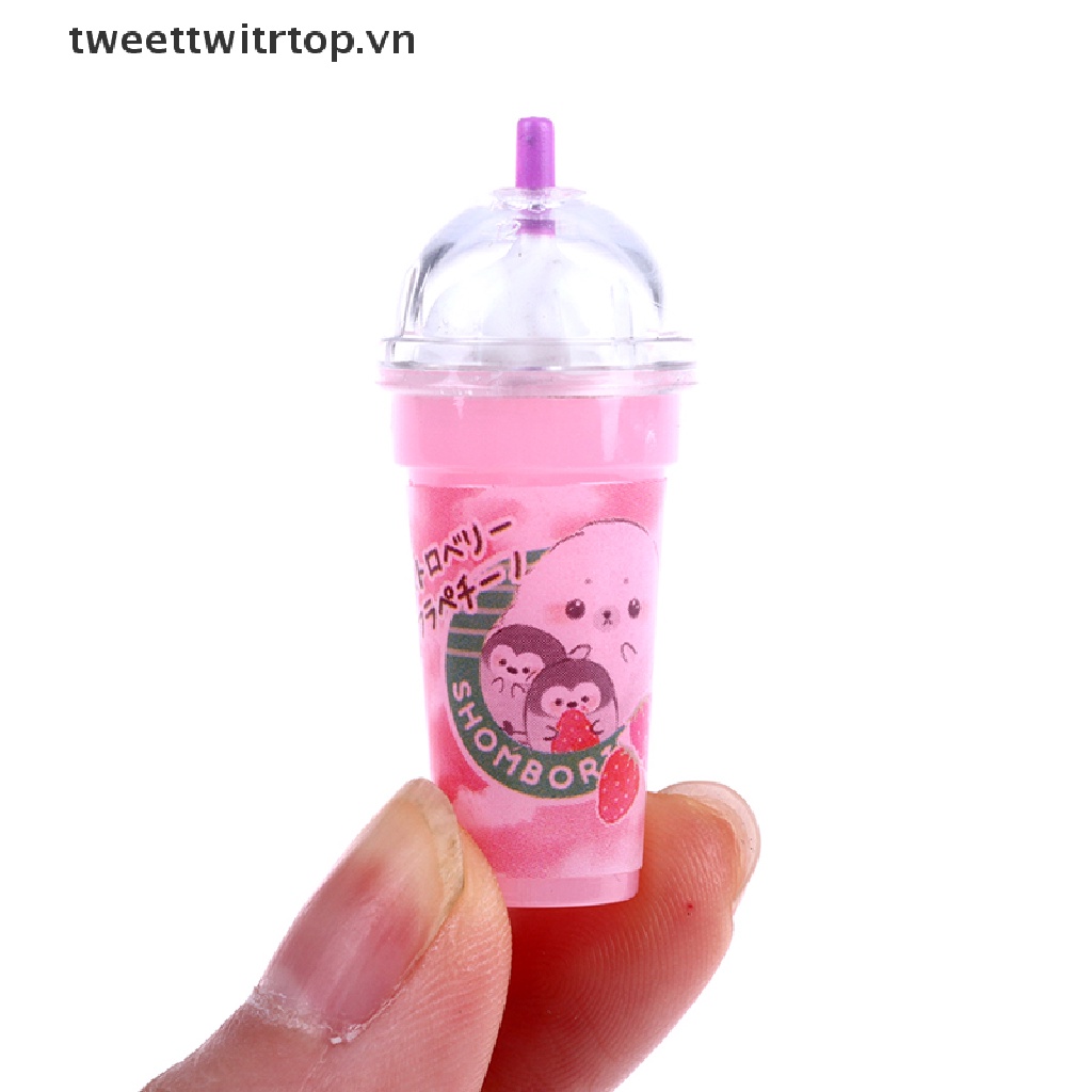 1 / 4 Ly Nước Ép Trái Cây Mini Tỉ Lệ 1 / 12 Trang Trí Nhà Búp Bê