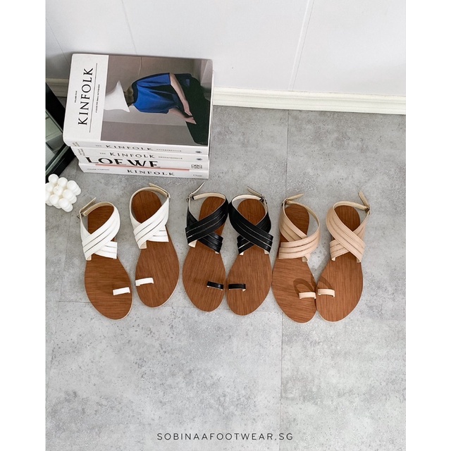 Sandal xỏ ngón đế gỗ siêu xinh