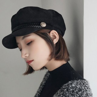 Mũ Nồi Vải Nhung Màu Trơn Phong Cách Hàn Quốc Thời Trang Thu Đông Mới