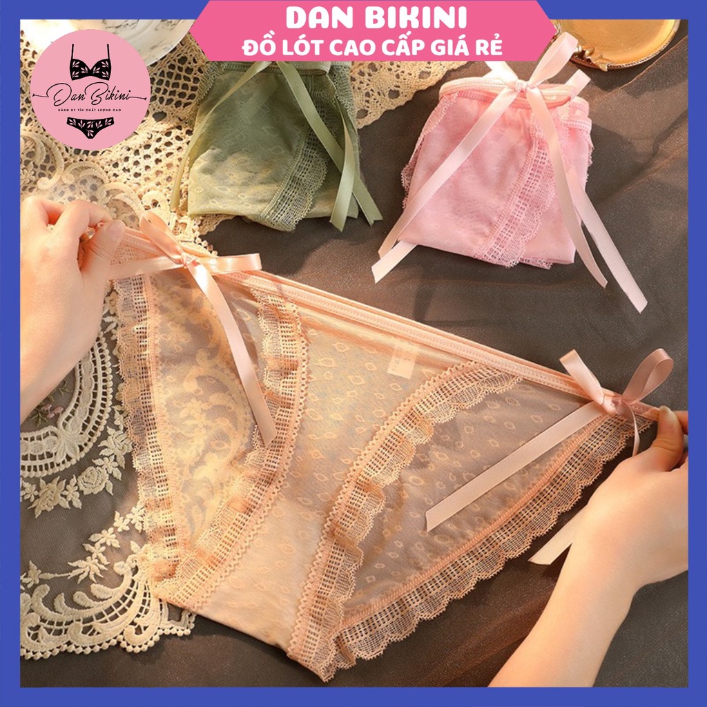 Quần Lót Nữ ❤️FREESHIP❤️ Quần Lót Ren Sexy thiết kế dây buộc thoáng mát MÃ 2266