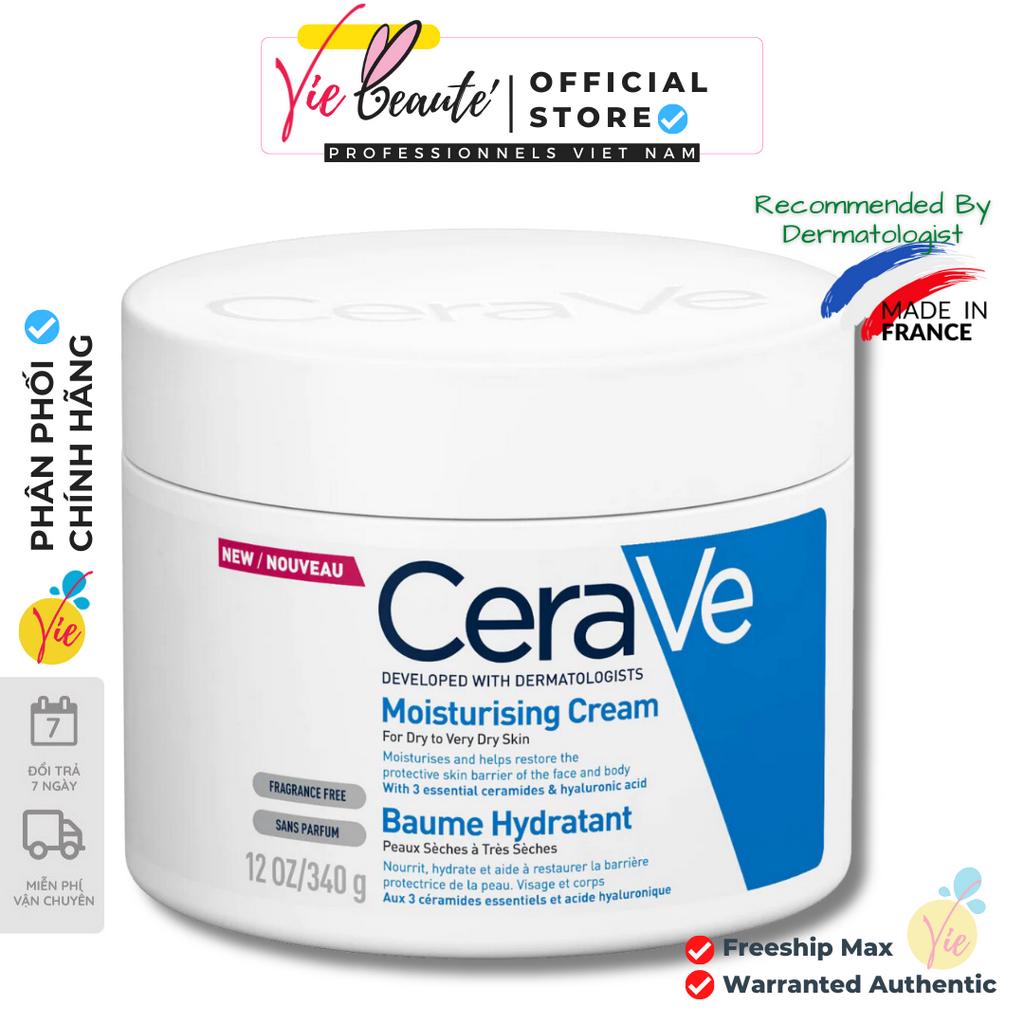 Kem Dưỡng Da Cerave Moisturising Cream Baume Hydratant Pháp cho da khô, da rất khô 50ml
