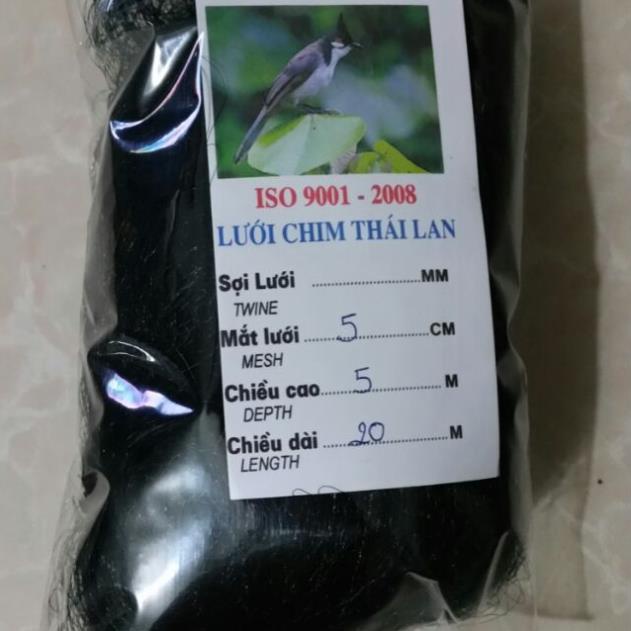 Lưới bẫy chim dài 20m cao 5m