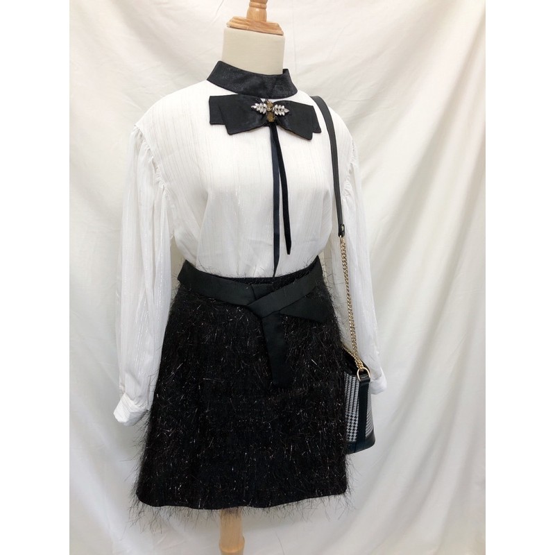 Set váy Elise áo S, Chân váy M mới 99%