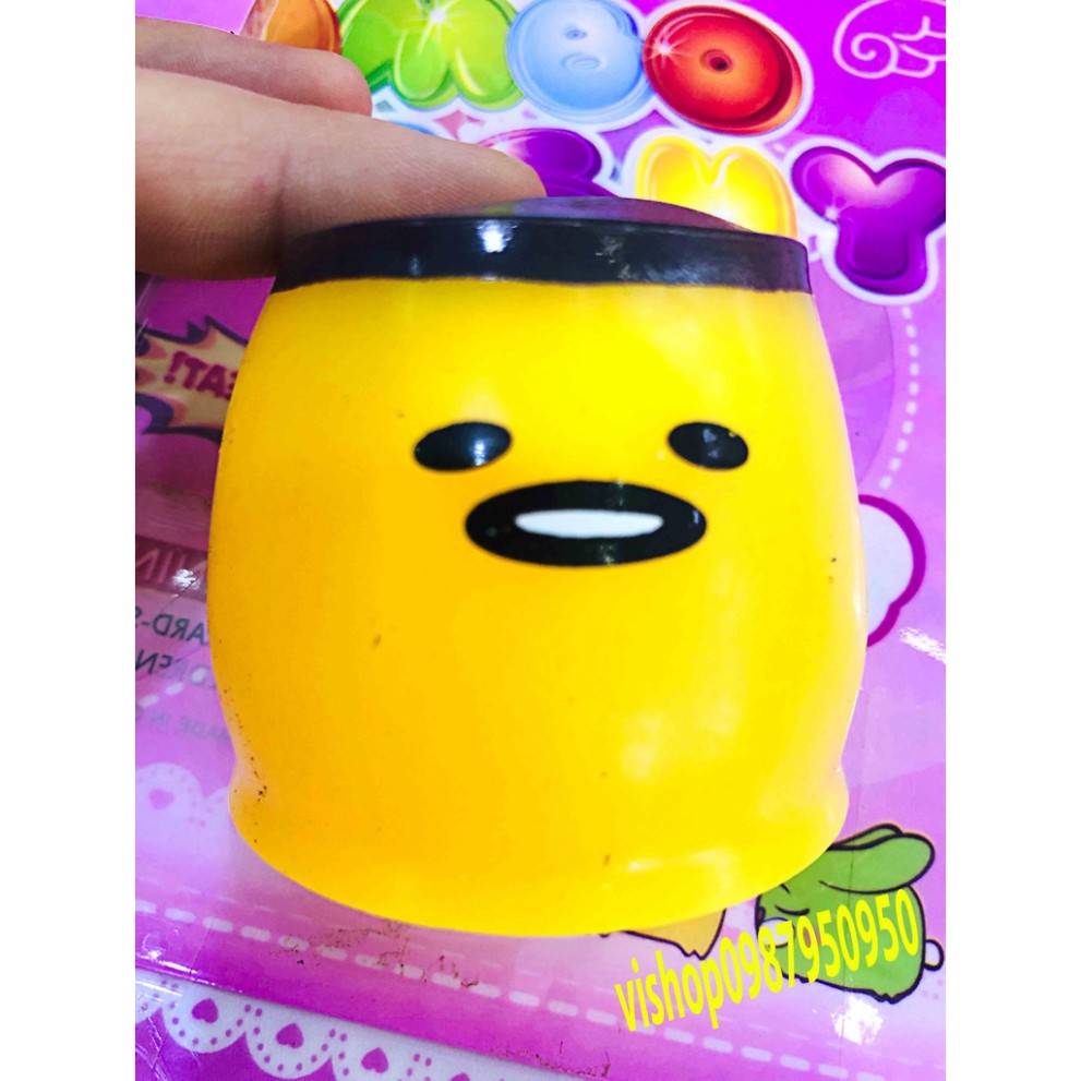 Gudetama Squishy Bánh Mật Ong Bánh Flan Gudetama Bóp Trút Giận Xả Stress Giảm Căng Thẳng Cực đáng yêu mochi