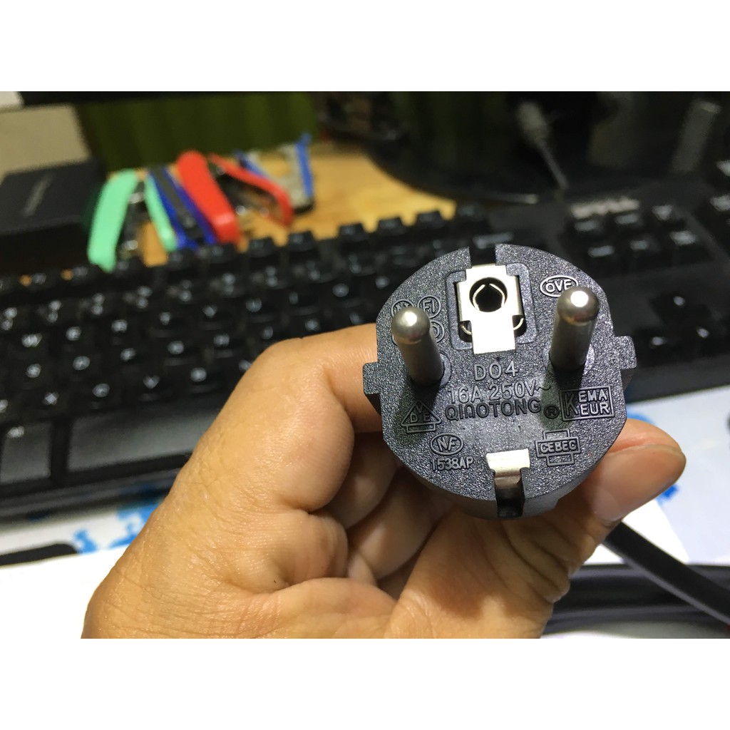 Dây nguồn 2 chấu c19, dài 2m , dây sạc ups, DÂY NGUỒN C19 (MỚI) DÙNG CHO BỘ LƯU ĐIỆN (UPS)
