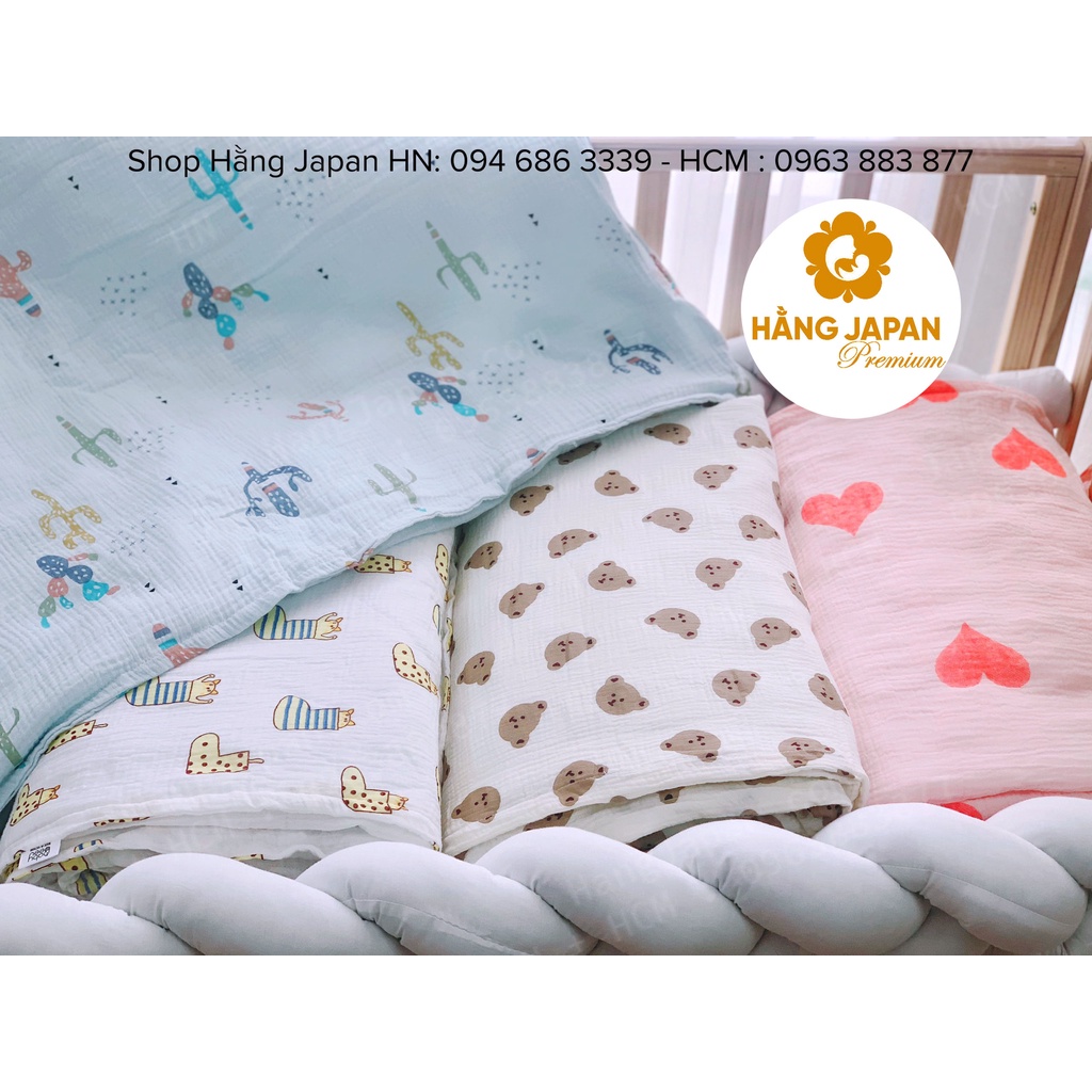 Chăn xô trần bông Babybee cho bé dày dặn ấm áp kích thước 1m*1.2m (ngẫu nhiên)