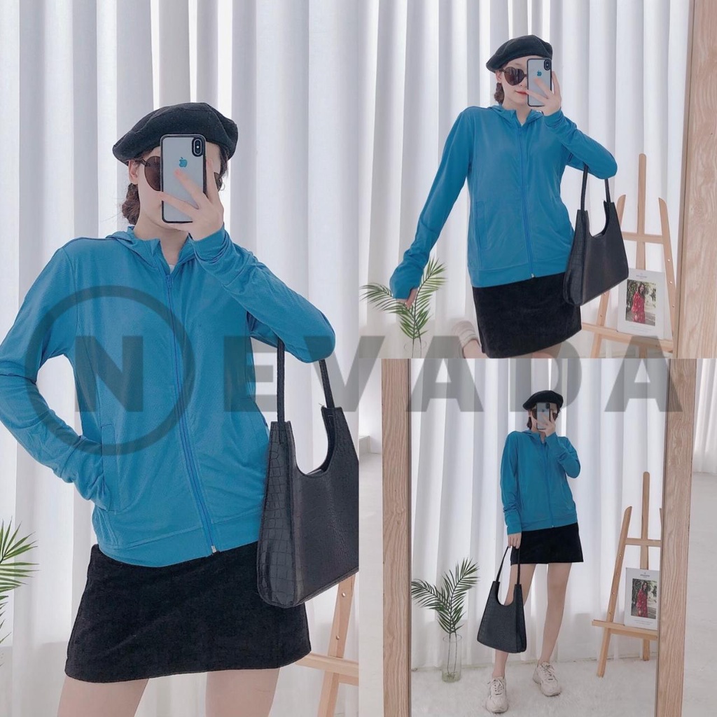 (Hàng VNXK) Áo khoác chống nắng nữ thông hơi chống tia UV vải kim cương siêu mát by Naveda