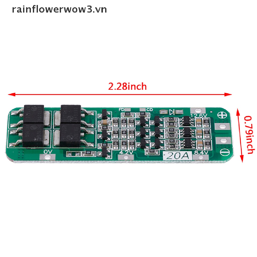 Phụ Kiện Bảo Vệ Pin Li-ion 3S 20A 12.6V Chuyên Dụng