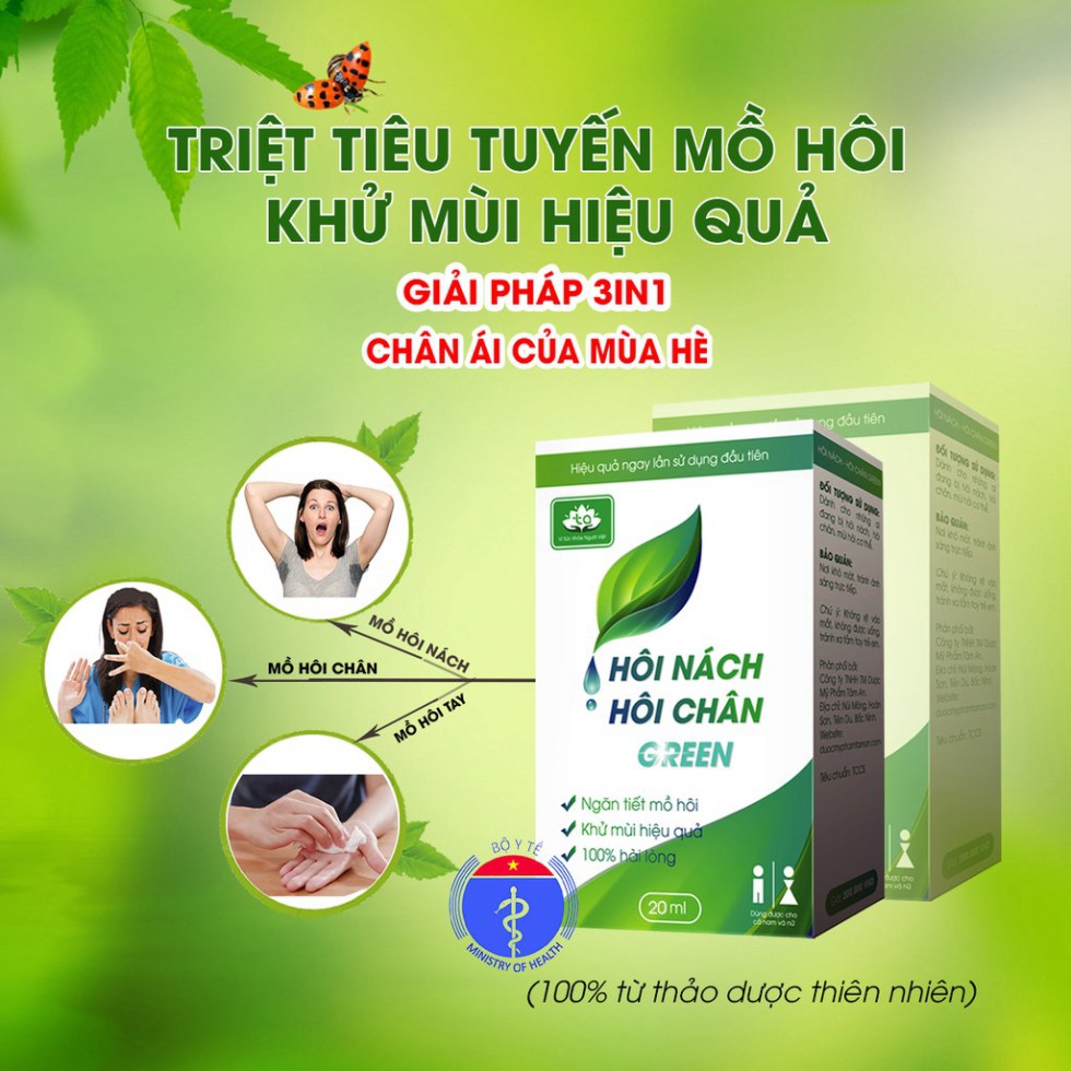 [HÀNG CHÍNH HÃNG] Xịt Khử Mùi Hôi Nách Hôi Chân Tâm An SẠCH MÙI THƠM NÁCH - Ngăn Mùi Vượt Trội 72h, 100% Thảo Dược Th