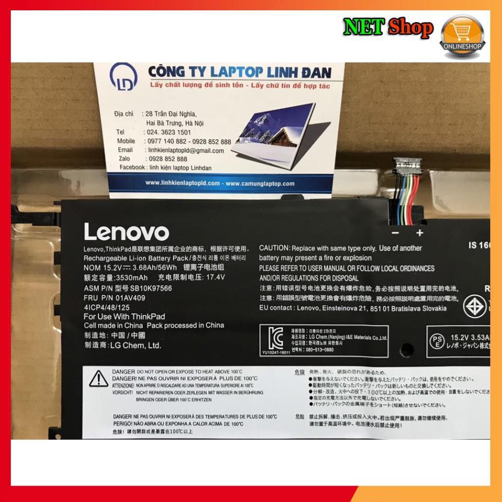 💖💖 Pin (Original) 56Wh Lenovo X1 Carbon gen 4 01AV409 01A438 01AV439 00HW028 00HW029 Battery