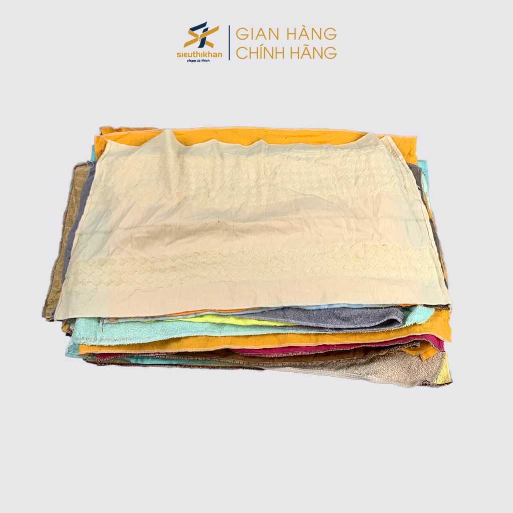 Khăn lau cotton nhiều màu bán cân, thấm nước, tiết kiệm - KCC9