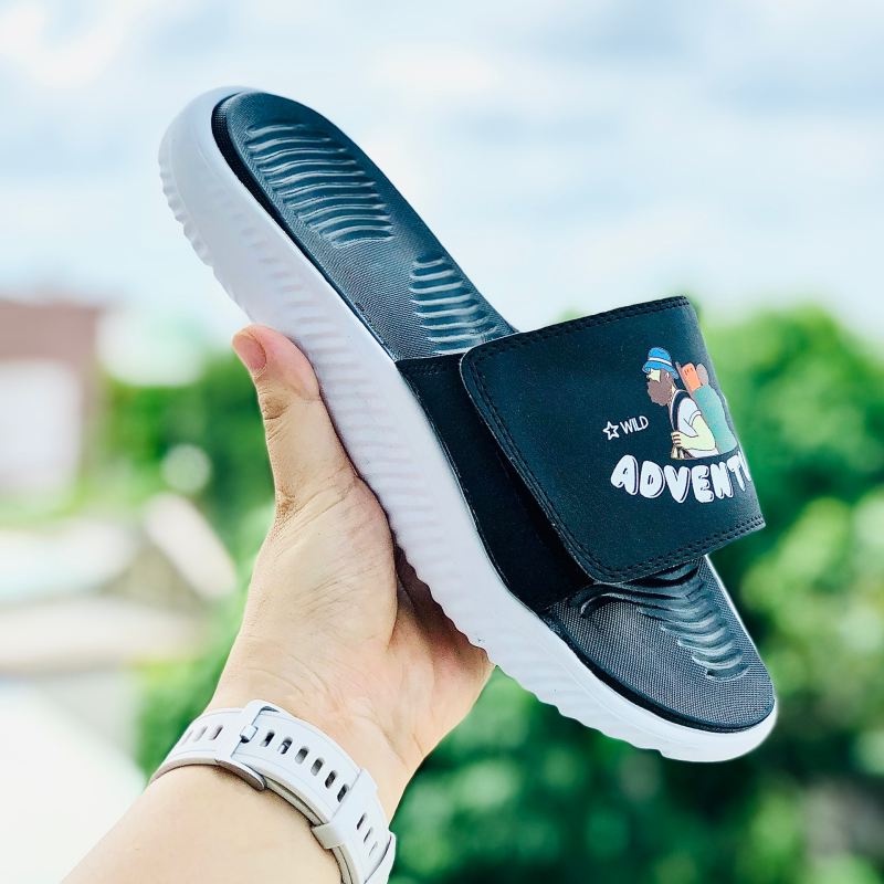 Dép Alphabounce adidas ❤️FREESHIP + FullBox❤️ quai ngang nam nữ Balô adventure chất xịn VNXK 1-1, full đen