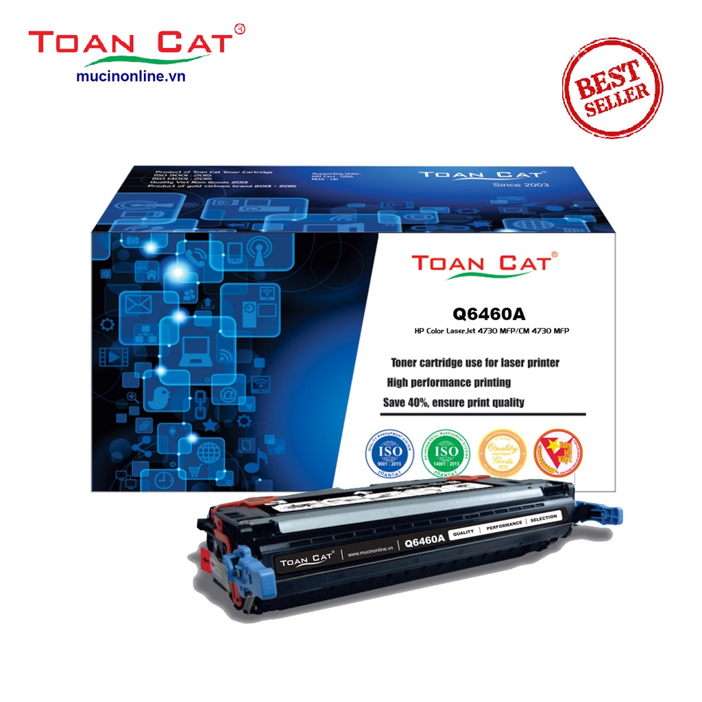 Hộp mực in Toàn Cát Q6460A - Q6461A - Q6462A - Q6463A dùng cho máy in HP Color LaserJet 4730 MFP / CM 4730 MFP