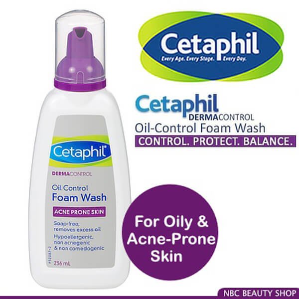 Sữa Rửa Mặt Cetaphil DermaControl Foam Wash Cho Da Mụn