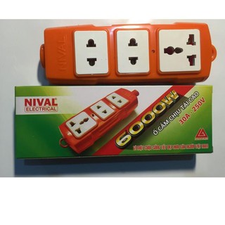 Ổ cắm 3 lỗ chịu tải công suất cao 6000w nival