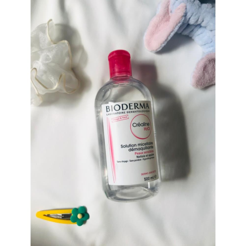 Nước Tẩy Trang BIODERMA Créaline Nắp Hồng Cho Da Khô, Hỗn Hợp Thiên Khô, Và Làn Da Nhạy Cảm