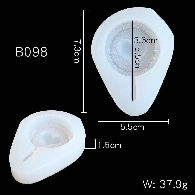 Khuôn silicon làm bánh đa năng tiện dụng hình cây kem xinh xắn