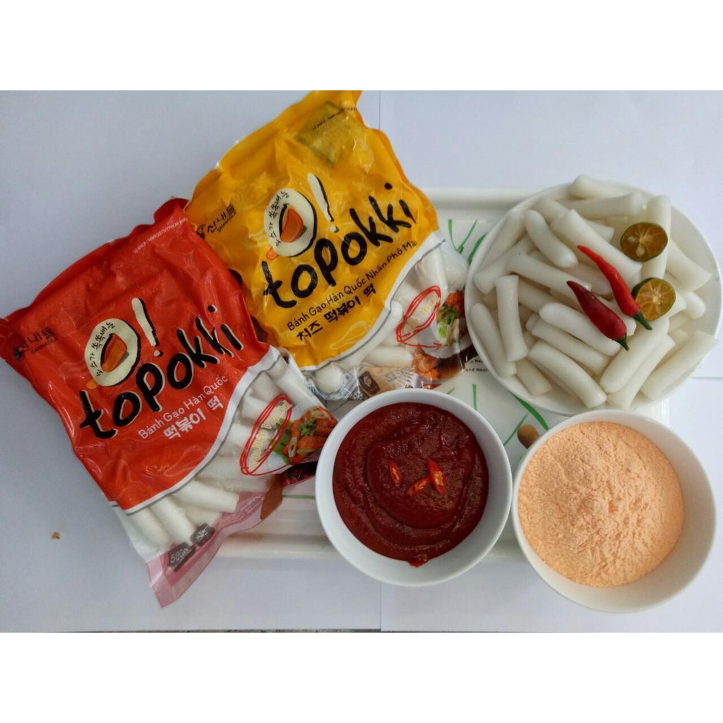 Bánh gạo cắt khúc Sanadle Hàn Quốc gói 500g