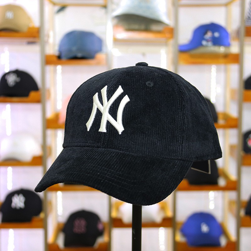 Mũ lưỡi trai NY Boston nhung tăm nhiều màu