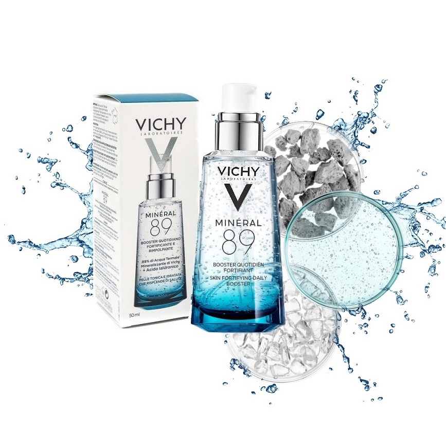 Tinh chất Vichy Mineral 89 serum phục hồi dưỡng ẩm căng bóng bảo vệ da 50ml