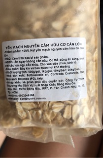 Yến mạch hữu cơ