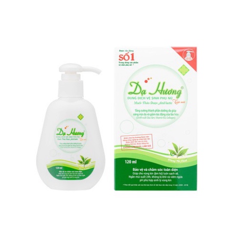 ✔️CHÍNH HÃNG✔️ Dung dịch vệ sinh Dạ Hương Trà xanh 120ml