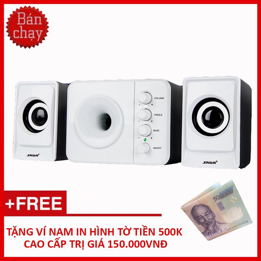 Bộ Loa Máy Tính Để Bàn SADA D-220 + Tặng Ví Nam Độc Đáo