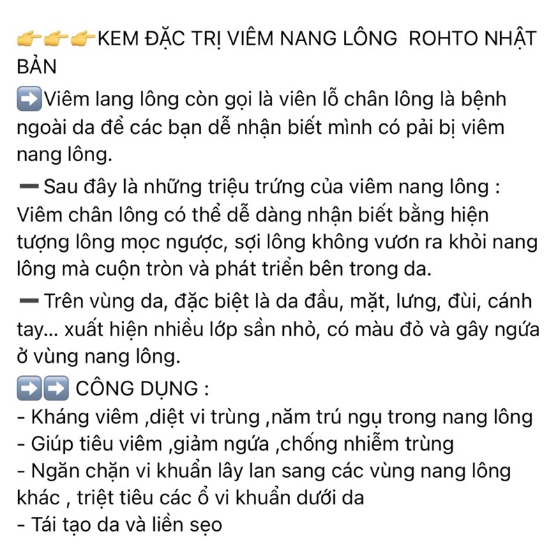 Kem viêm nang lông Rohto Zaraporo 35g Nhật Bản